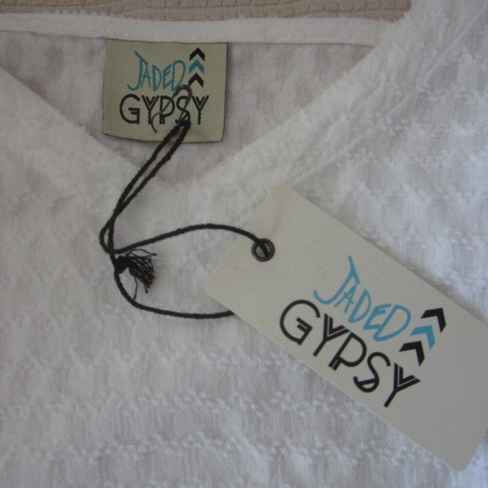 JADED GYPSY - NWT - White 100% Cotton - Starlight River Dress - Sizes S/M & L/XL